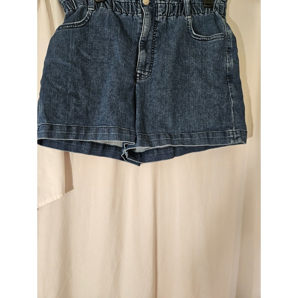J.Crew Womens High Rise Elastic Waist Denim Shorts Blue Size 30 BX733